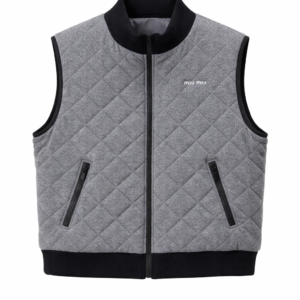 Miu Miu - Gilet matelassé sans manches - Gris