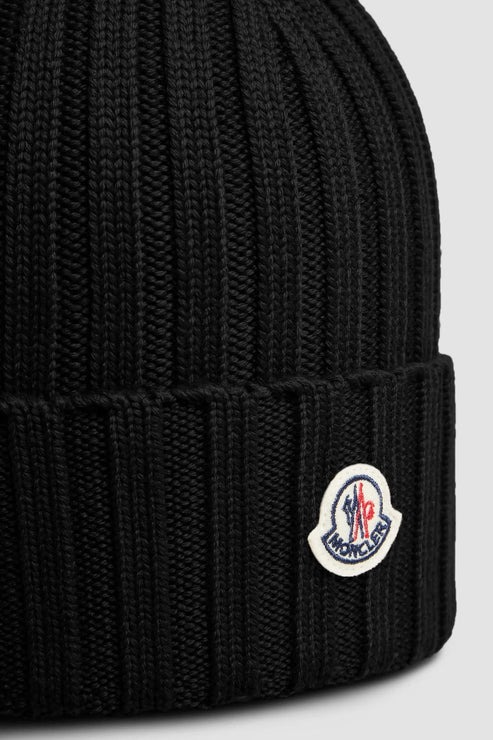 Bonnet Moncler en laine noir — vue 2