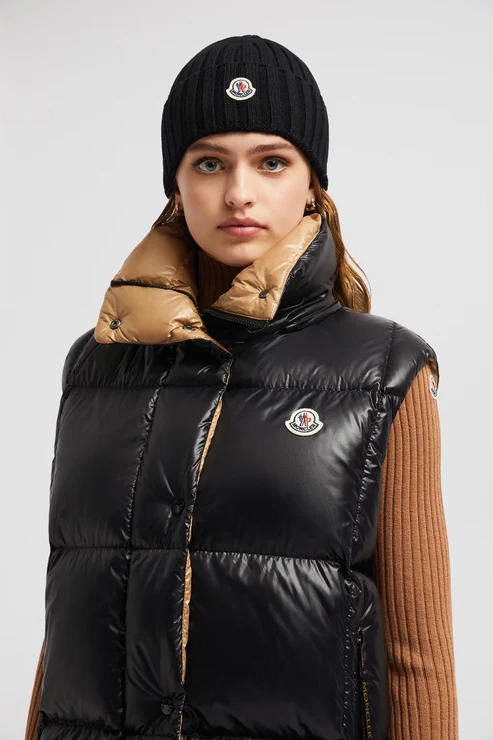 Bonnet Moncler en laine noir — vue 3