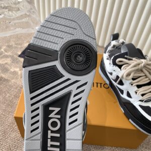 Louis Vuitton - Sneakers plateforme épaisse - Noir et beige