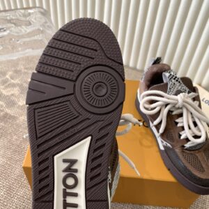 Louis Vuitton - Sneakers plateforme épaisse - Marron et beige
