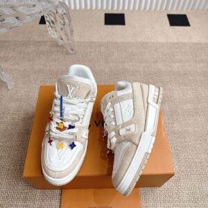 Louis Vuitton - Sneakers basse - Blanc et beige