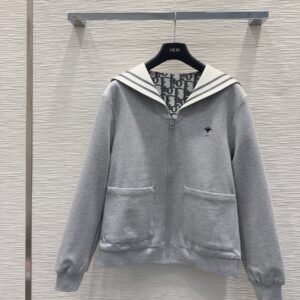 Dior - Ensemble jogging logo bande signature - Gris
