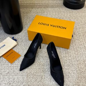 Louis Vuitton - Escarpins à talon - Noir monogramme strass
