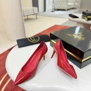 Christian Louboutin - Escarpins à talon - Rouge verni
