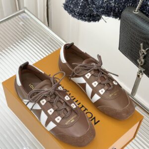 Louis Vuitton - Sneakers basses rétro - Marron et blanc