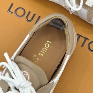 Louis Vuitton - Sneakers basses rétro - Beige sable et blanc