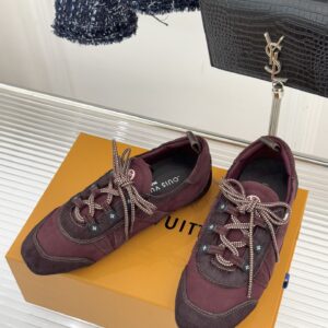 Louis Vuitton - Sneakers basses rétro - Bordeaux et marron