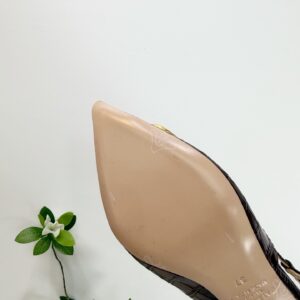 Valentino - Escarpins slingback - Bordeaux boucle V