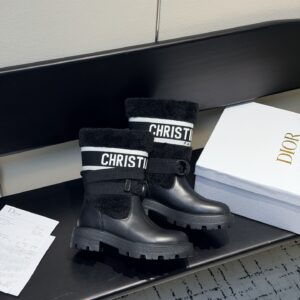 Christian Dior - Bottines - Noir logo Dior