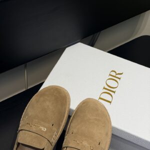Christian Dior - Mules plates - Beige cuir