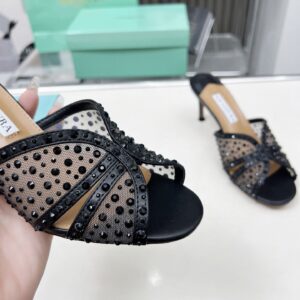 Aquazzura - Sandales à talon - Noir strass