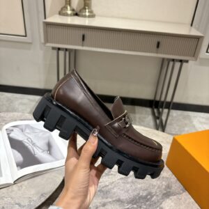 Louis Vuitton - Mocassins - Marron cuir