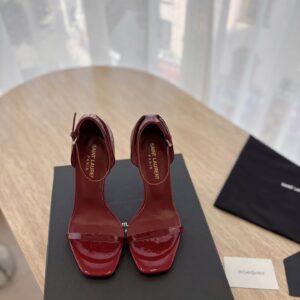 Yves Saint Laurent - Sandales à talon - Rouge verni