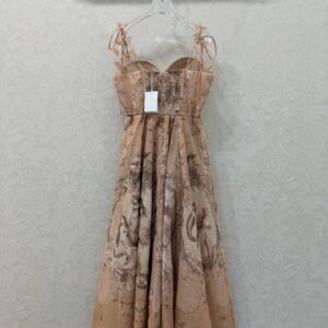 Zimmermann - Robe longue bustier imprimé floral - Beige