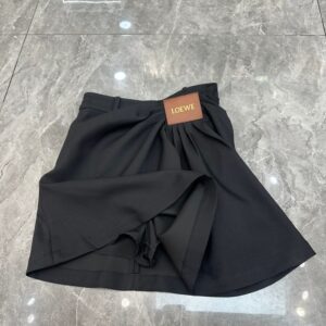Loewe - Jupe courte drapée - Noir
