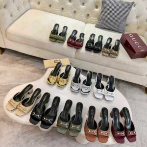 Gucci - Mules à talon - Rouge velours