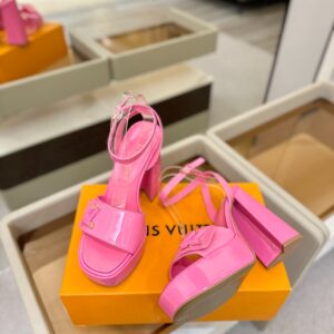 Louis Vuitton - Sandales plateforme - Rose fuchsia