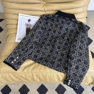 Dior - Veste denim imprimé monogramme - Noir