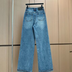 Dior - Jean droit taille haute - Bleu