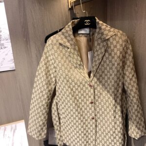 Gucci - Chemise monogramme ceinturée - Beige