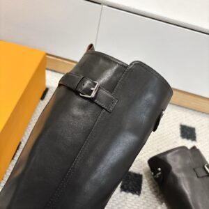 Louis Vuitton - Bottes hautes - Cuir noir