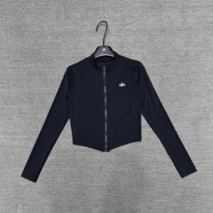 Alo - Veste sport zippée ajustée - Noir