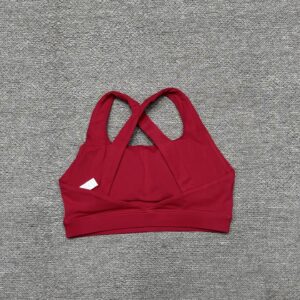 Alo - Brassière sport dos croisé - Rouge