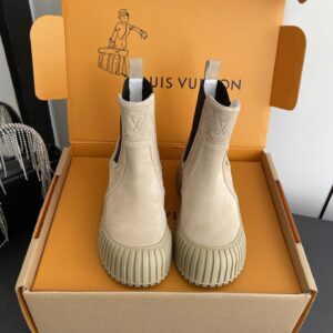 Louis Vuitton - Bottines chelsea à semelle crantée - Beige
