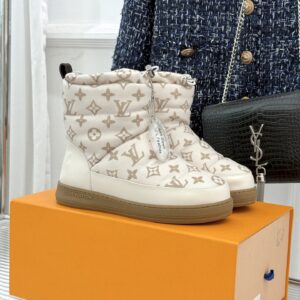 Louis Vuitton - Bottines fourrées - Monogramme beige