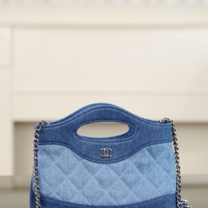 Chanel - Sac à main - Denim bleu matelassé