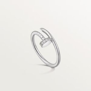 BAGUE JUSTE UN CLOU, DIAMANTS OR GRIS